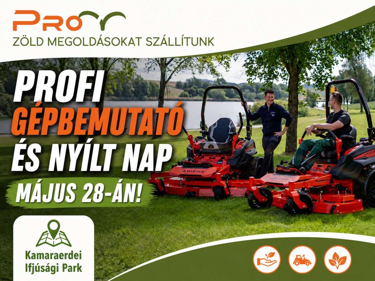 ProMower Profi Gépbemutató és Nyílt Nap!