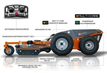 Torpedo távvezérelt napelem-, rézsű- és magasgazvágó 3.Kép