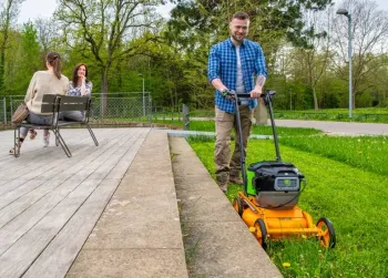 AS420 E-ProClip akkumulátoros fűnyíró  akku és töltő nélkül 2.Kép