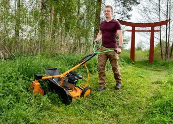 AS 21 E Allmäher akkumulátoros magasgazvágó 2.Kép